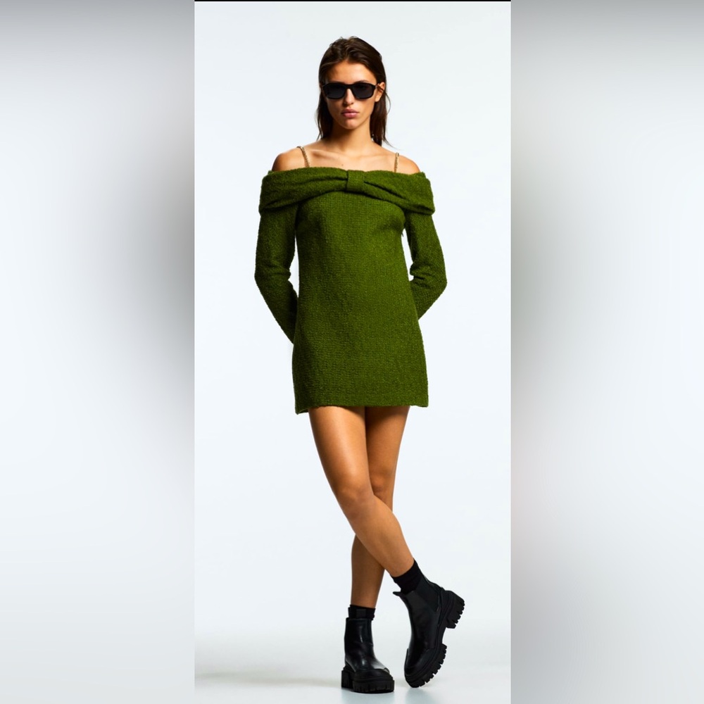 Zara tweed chain dress